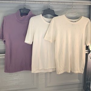 3 women’s sweater tops